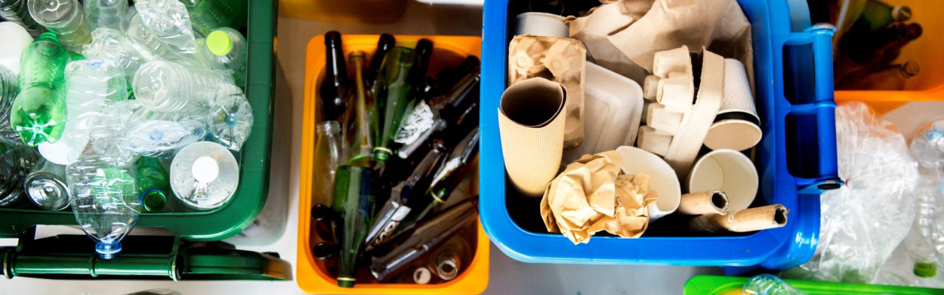 sorted recyclables