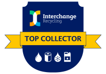 top collector badge from Interchange Recycling